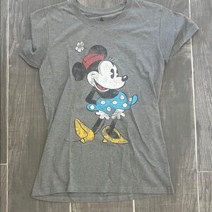 Disney Gray T-Shirt with Minnie Mouse Design